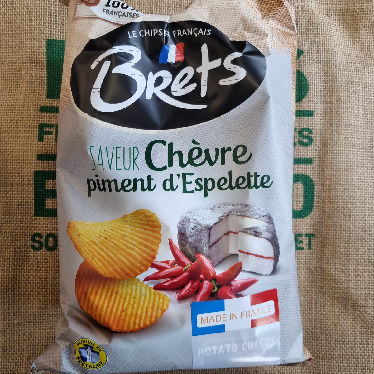 ChipsFrench (Brets) Potato crisps with Goat cheese and chilli pepper
