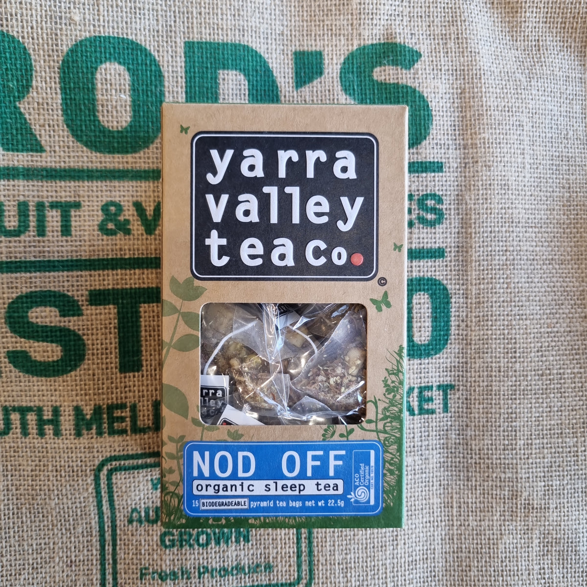 TeaYarra Valley Organic (NOD OFF) 15 bags Rod's Fruit and Veg