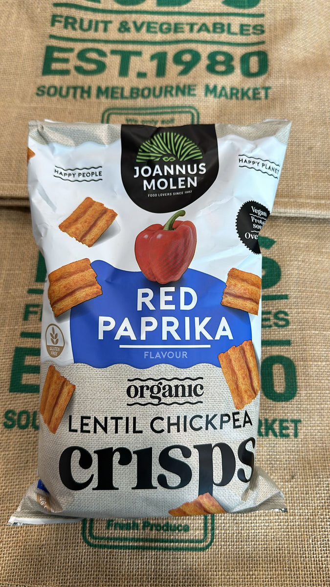 Chips- Lentil chickpea , Red paprika (organic) – Rod's Fruit and Veg