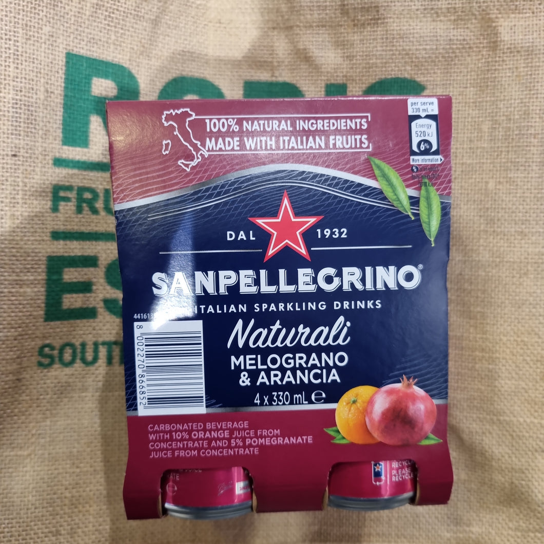 Sanpellegrino -Melara Pomegranate 330ml 4 pack