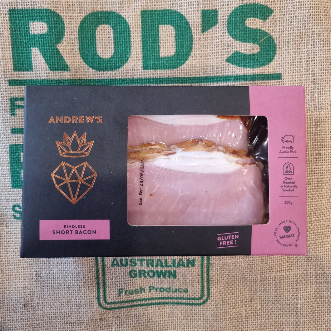 Bacon- Andrew's Choice Short Rindless  (Best Quality) 250g