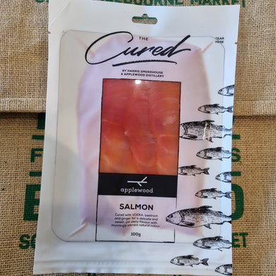 Salmon-Cured 100g ( Vodka cured beetroot and ginger)