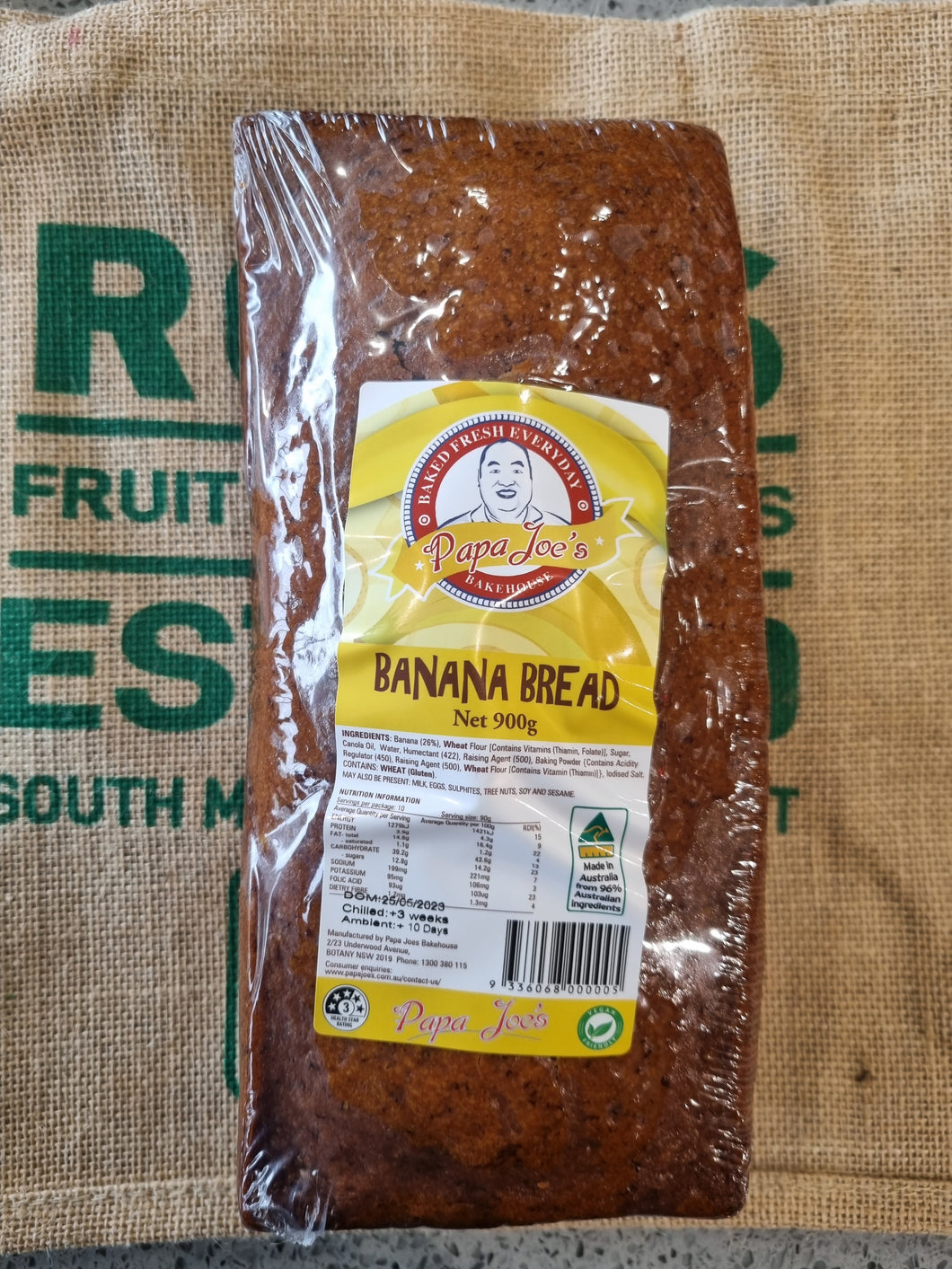 Banana- Bread , Papa Joes 900g