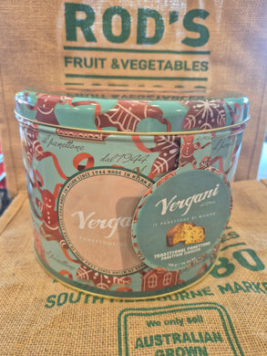 Panettone-Traditional Fruit ( Vergani) 750g (Tin)   HALF PRICE REDUCED