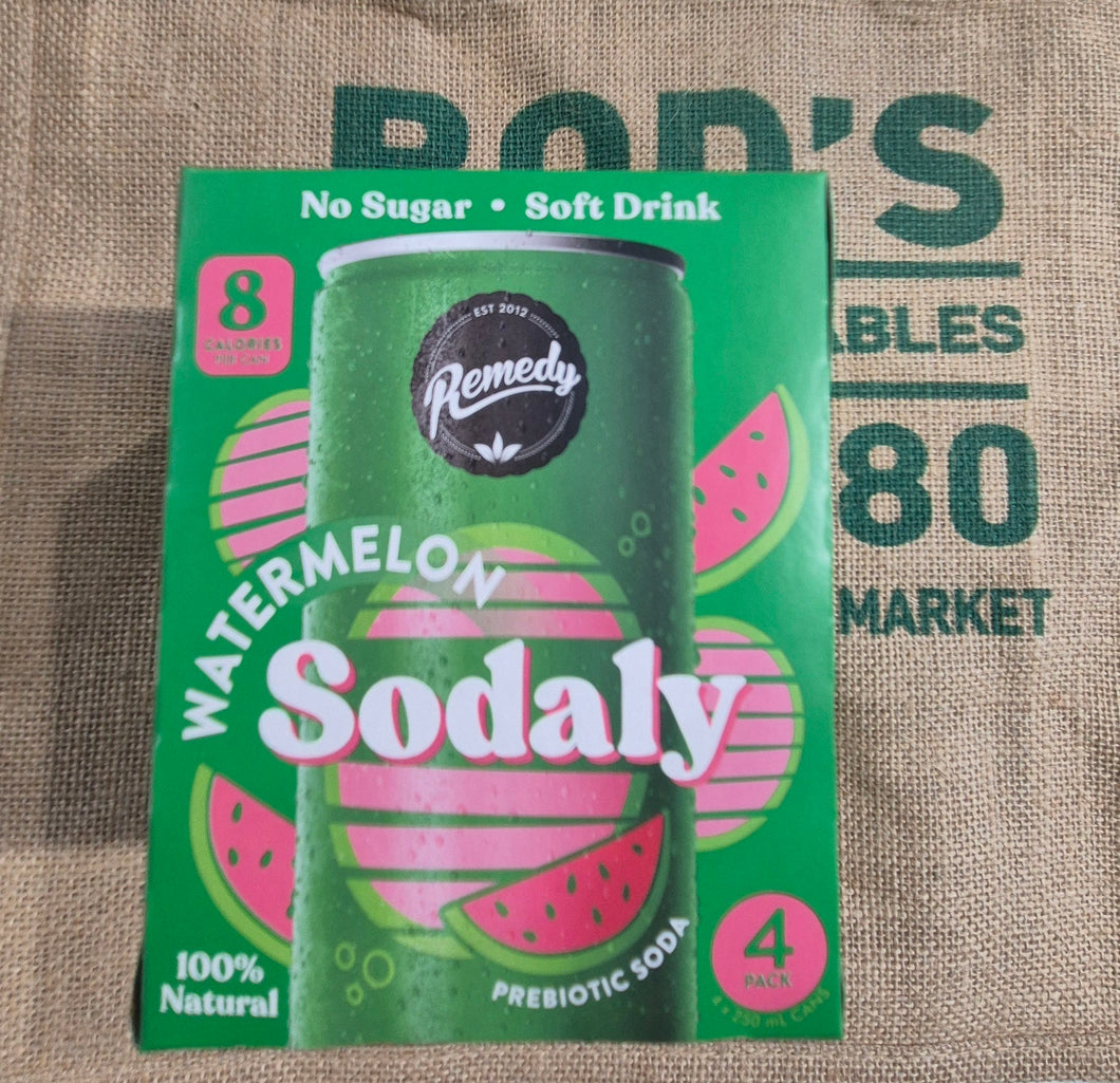 Sodaly-Watermelon 4 pack (no sugar) 4 x 250ml cans
