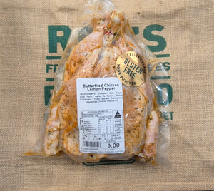 Chicken- Butterflied (Lemon Pepper) Hormone free (felices butcher)