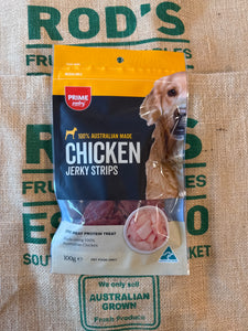 Dog Food - Chicken Jerky Strips 100g