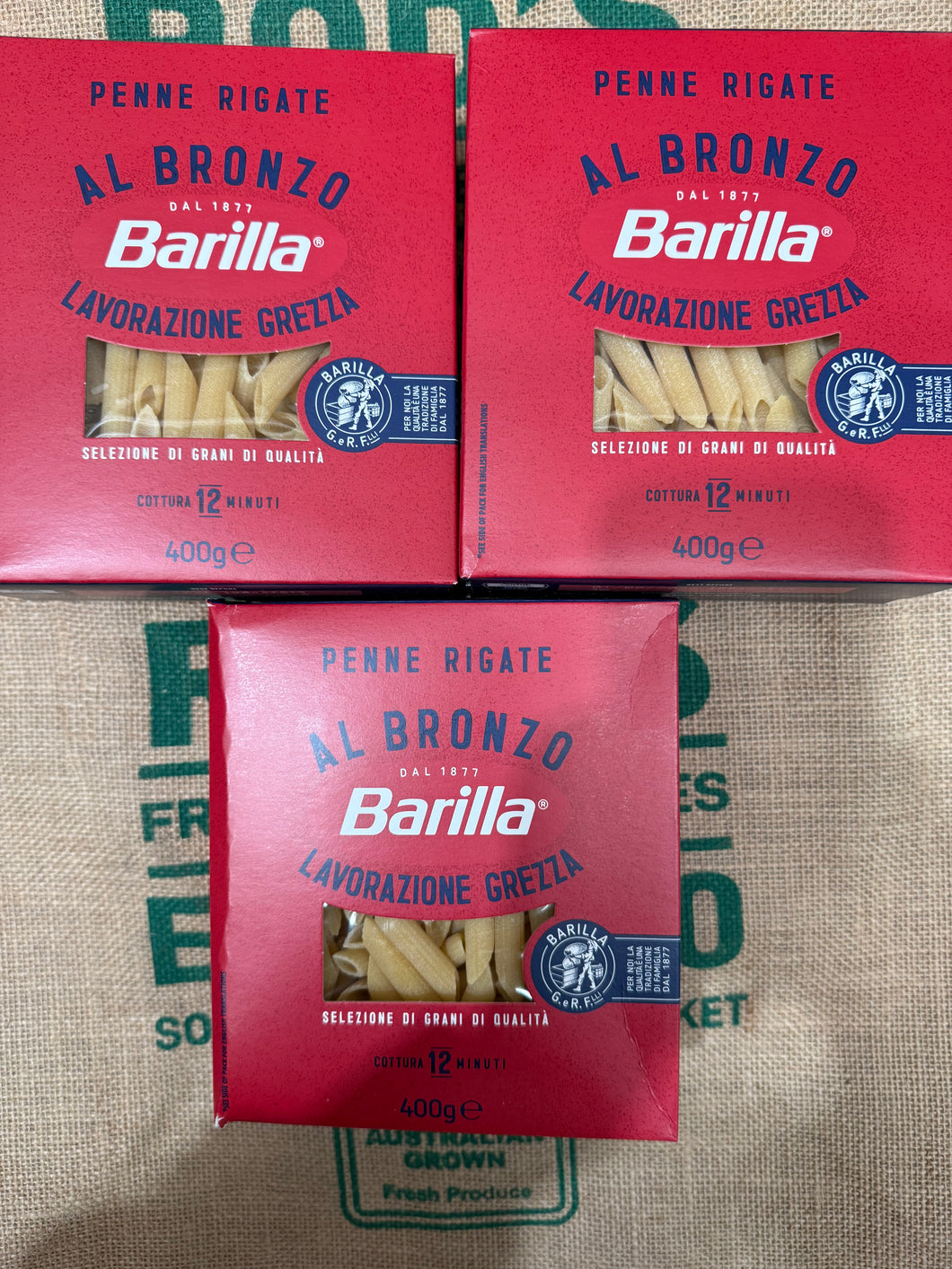 Pasta -Barilla Penne 400g Al Bronzo (SUPER SPECIAL 3 FOR $5)