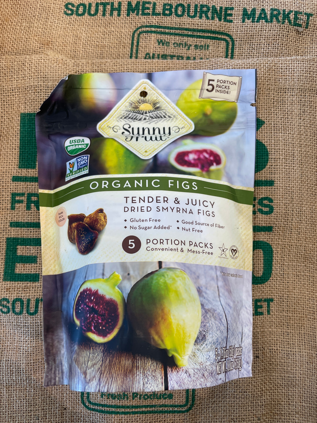 Organic Dried Figs, 250g