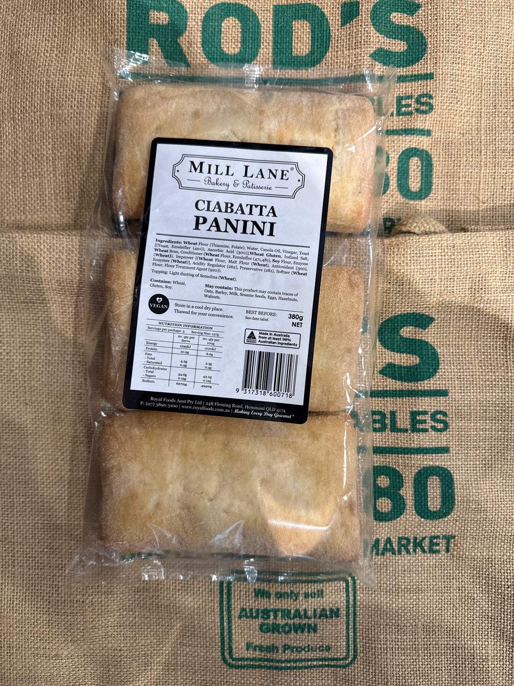 Panini - Ciabatta Mill Lane 380g