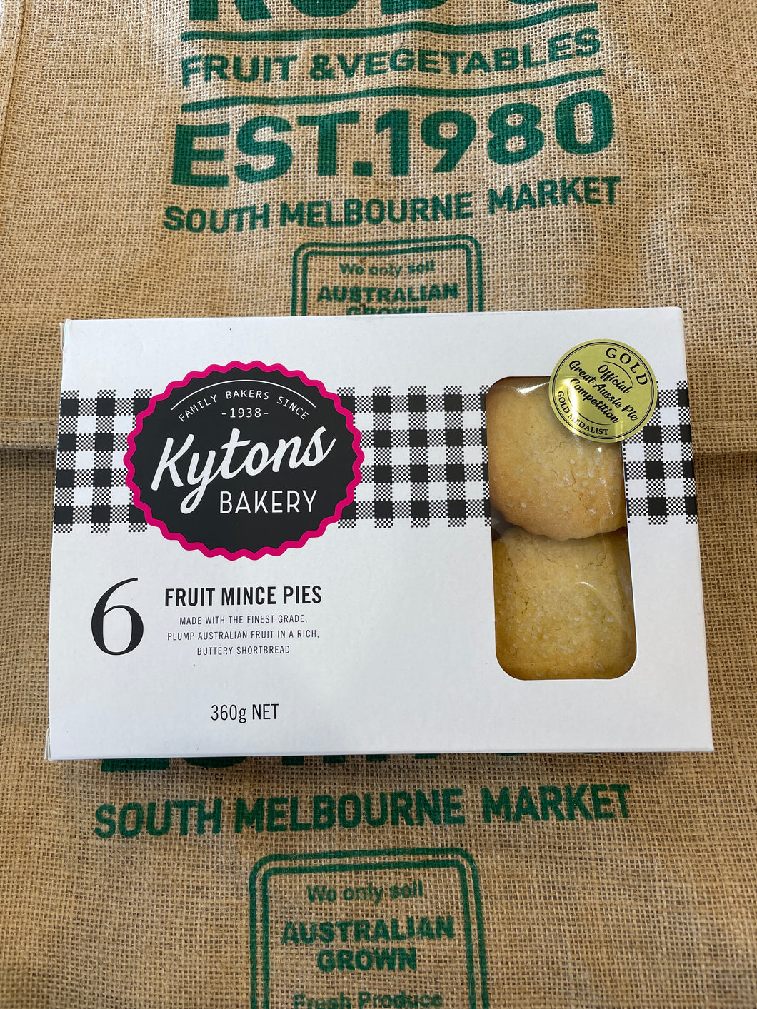 Kytons Bakery Fruit Mince Pies (6pcs), 360g