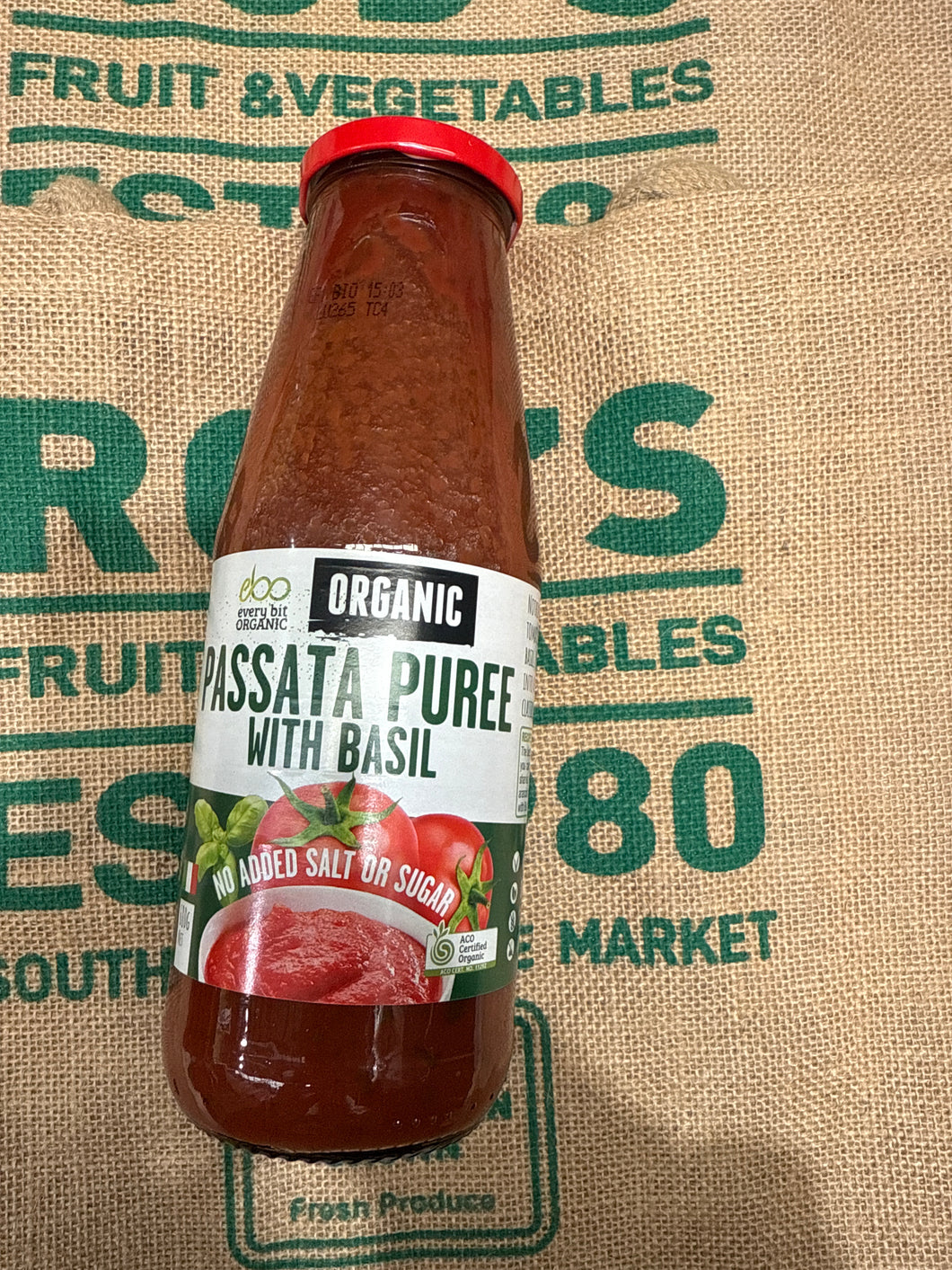 Sauce - Passata Puree With Basil 680g