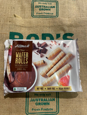 Chocolate Wafer Rolls