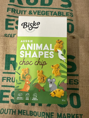Biscuit - Animal Shapes Choc Chip 165g
