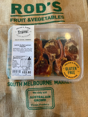 Lamb -Cutlets 6 Pack Lemon Pepper