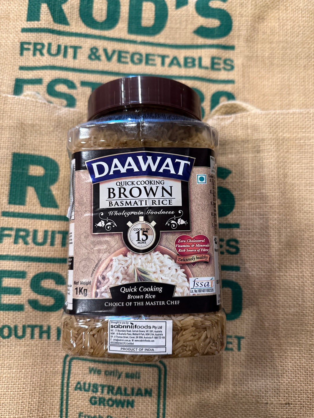 Rice - Brown Basmati Daawat 1kg