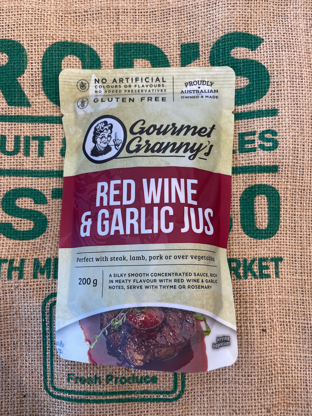 Sauce - Red Wine & Garlic Jus, 200g