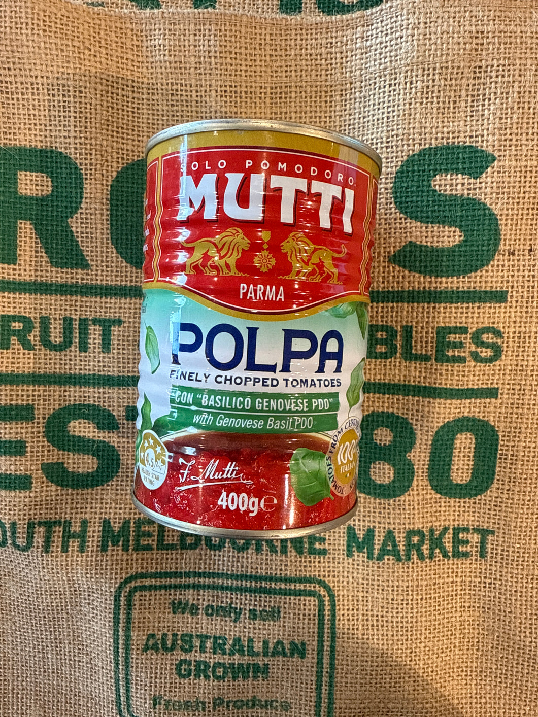Tomato - Chopped with Basil (Mutti) 400g