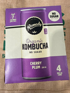Kombucha-Cherry Plum 4 Pack SPECIAL BEST BEFORE 3/5/25