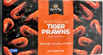 Prawns- Frozen 3kg ( Aussie Tiger Prawns) Value Box