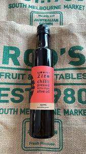 Oil- Chilli pressed olive oil 250ml ( Mount Zero) Australian made