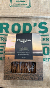 Biscuits-Kangaroo Island Artisan, Wheat and lingurian honey 100g