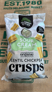 Crisps- Lentil chickpea  ( sour cream) organic (each)