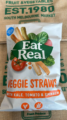 Straws-Veggie , Eat Real Kale, Tomato & Spinach 113g