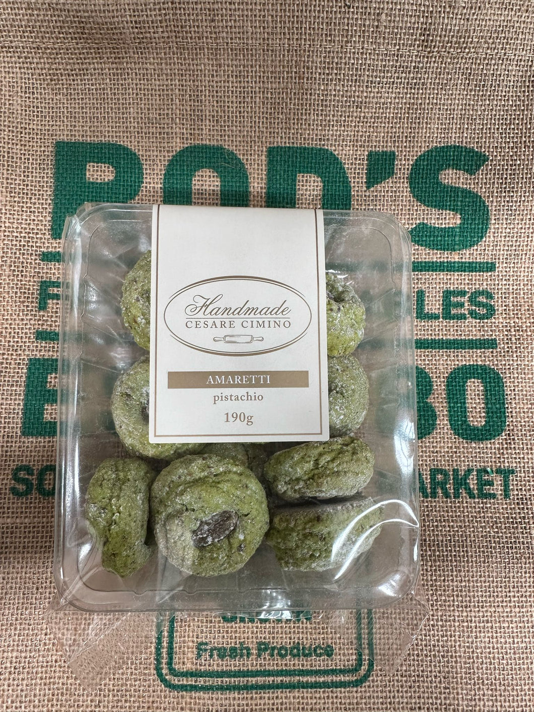 Biscuits-Pistatchio Ameretti 190g  Hand made