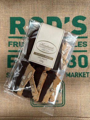Biscuits-Almond Bread Choc Dipped 150g Hand made