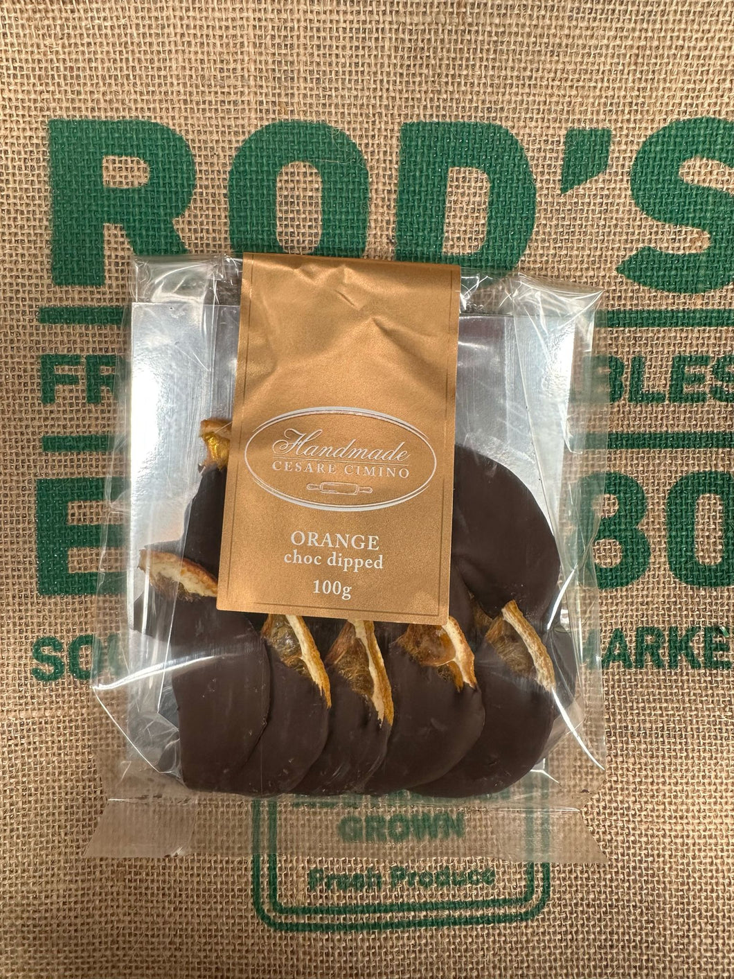 Biscuits-Oranges Choc Dipped 100g