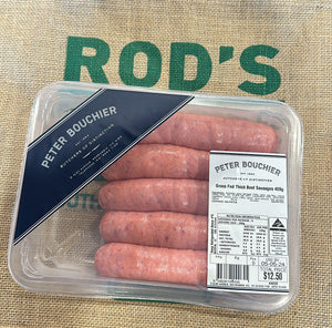 Peter Bouchier-Grass Fed Beef thick sausages 480g