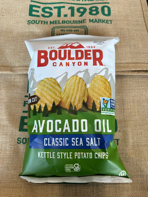 Chips- Boulder Canyon Avocado Oil ( classic sea salt) 142g