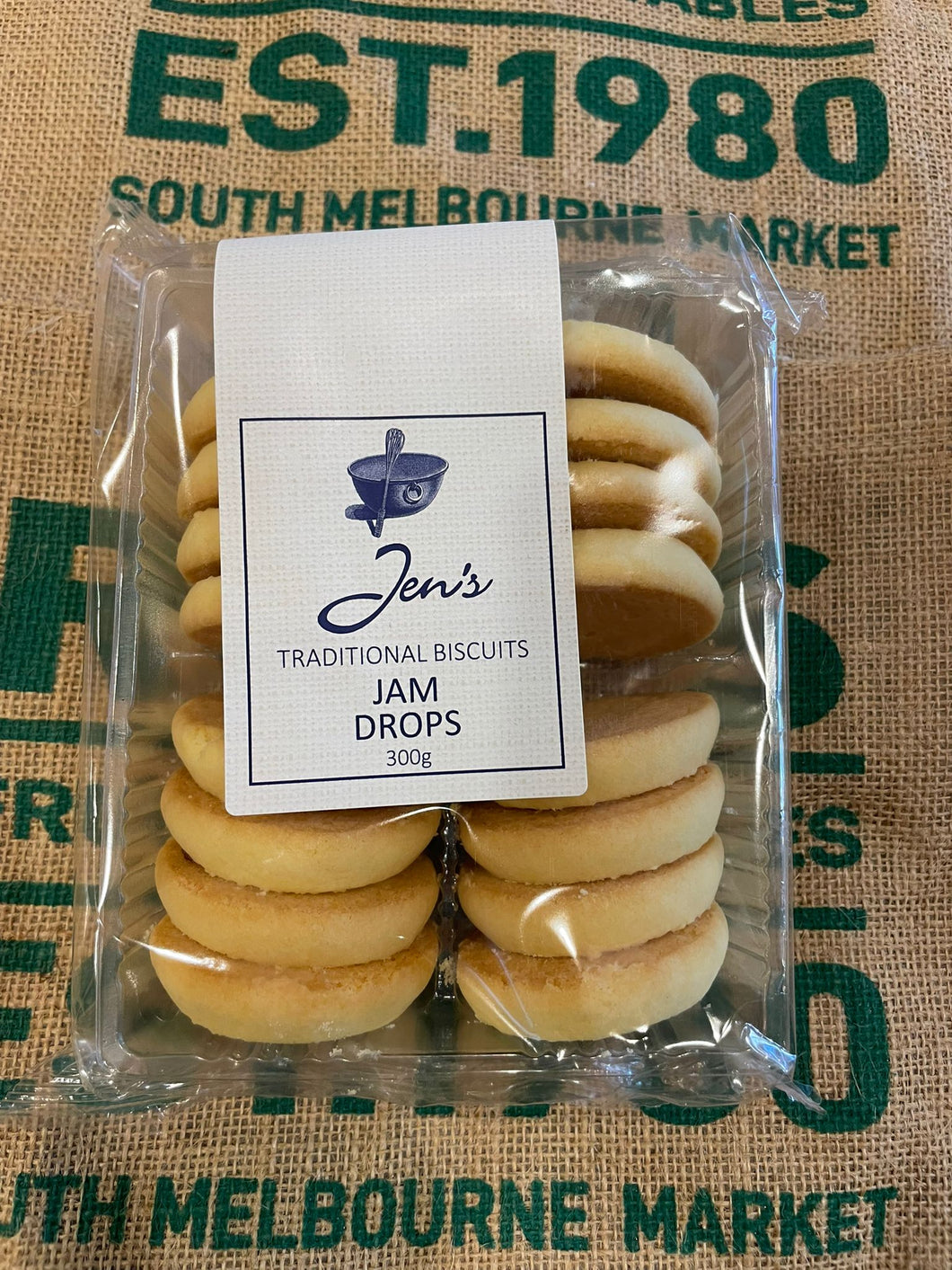 Biscuits- Jen's Jam Drops 300g