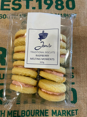 Biscuits- Jen's Raspberry Melting Moments  300g (8 pack)