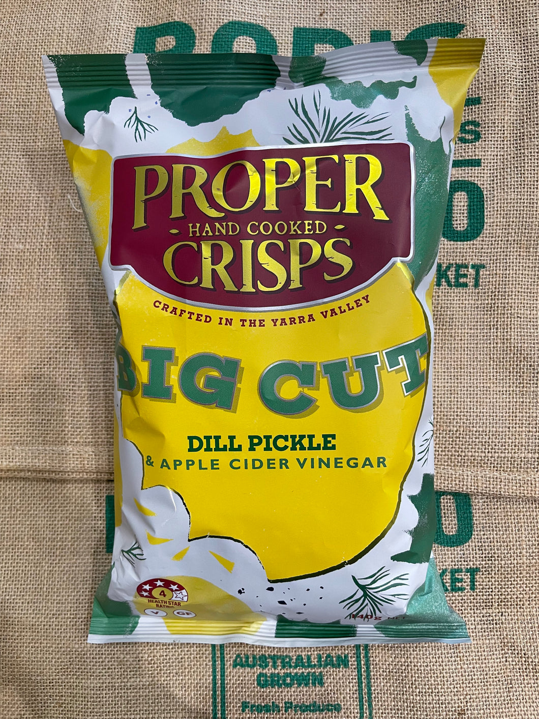 Chips-Proper Crisps Dill Pickle 140g