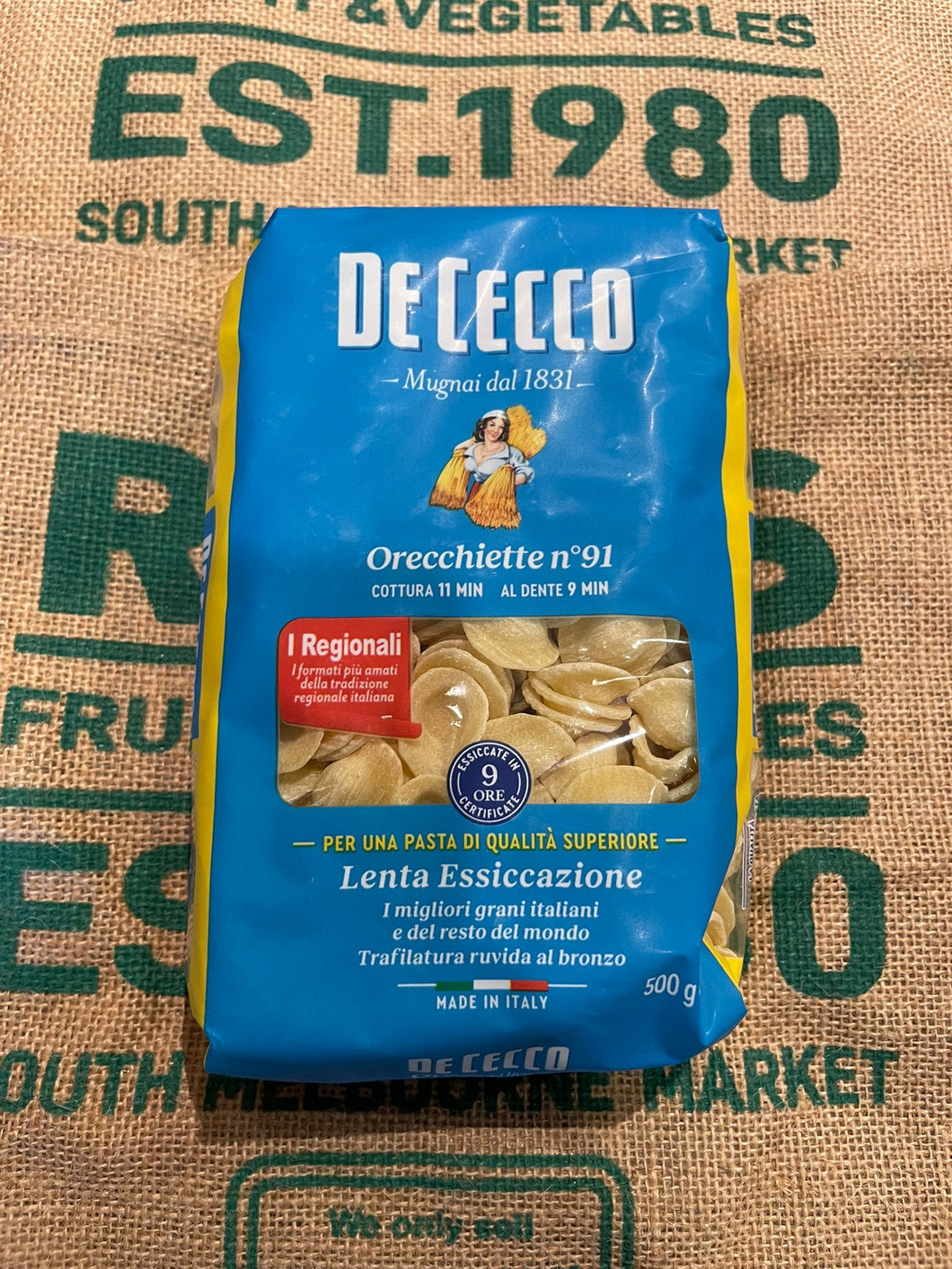Pasta- De Cecco Orechettie 500g