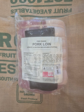 Peters Bouchier - Pork Loin with apricot & Macadamia approx 1.8kg to 2.2kg