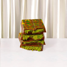 Load image into Gallery viewer, Chocolate- Dubai  , 200g block Milk chocolate with pistachio cream &amp; crispy kadayif