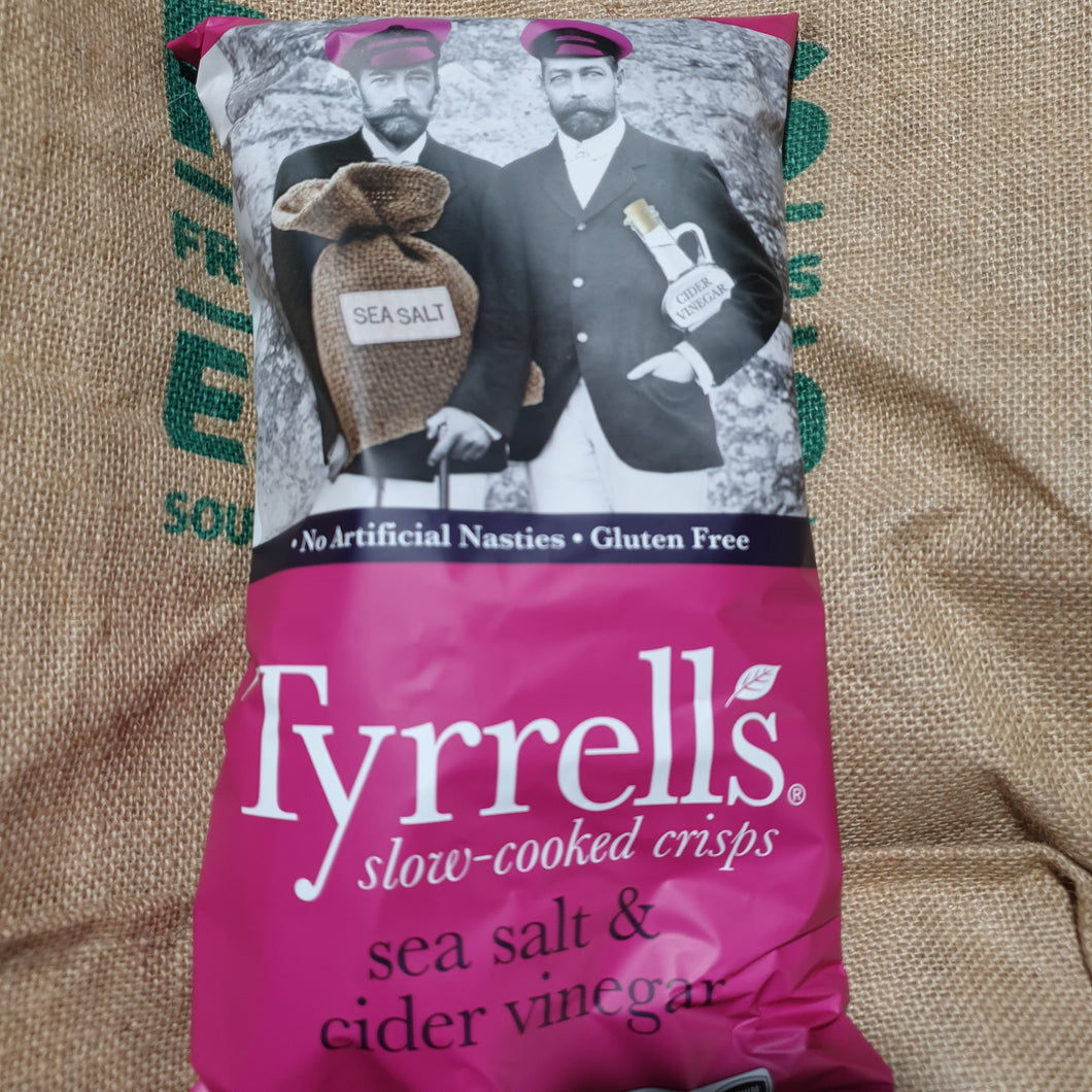 Chips- Tyrrells  Salt and Vinegar 165g   ( GF)