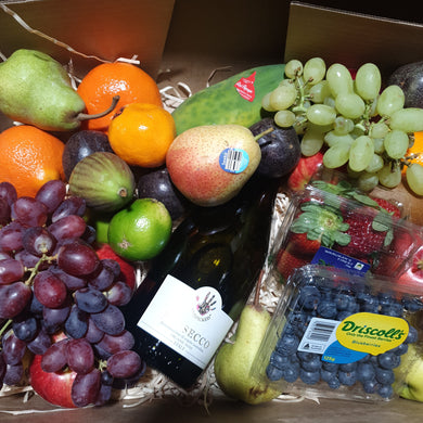 Wine & Seasonal Fruit Gift Box