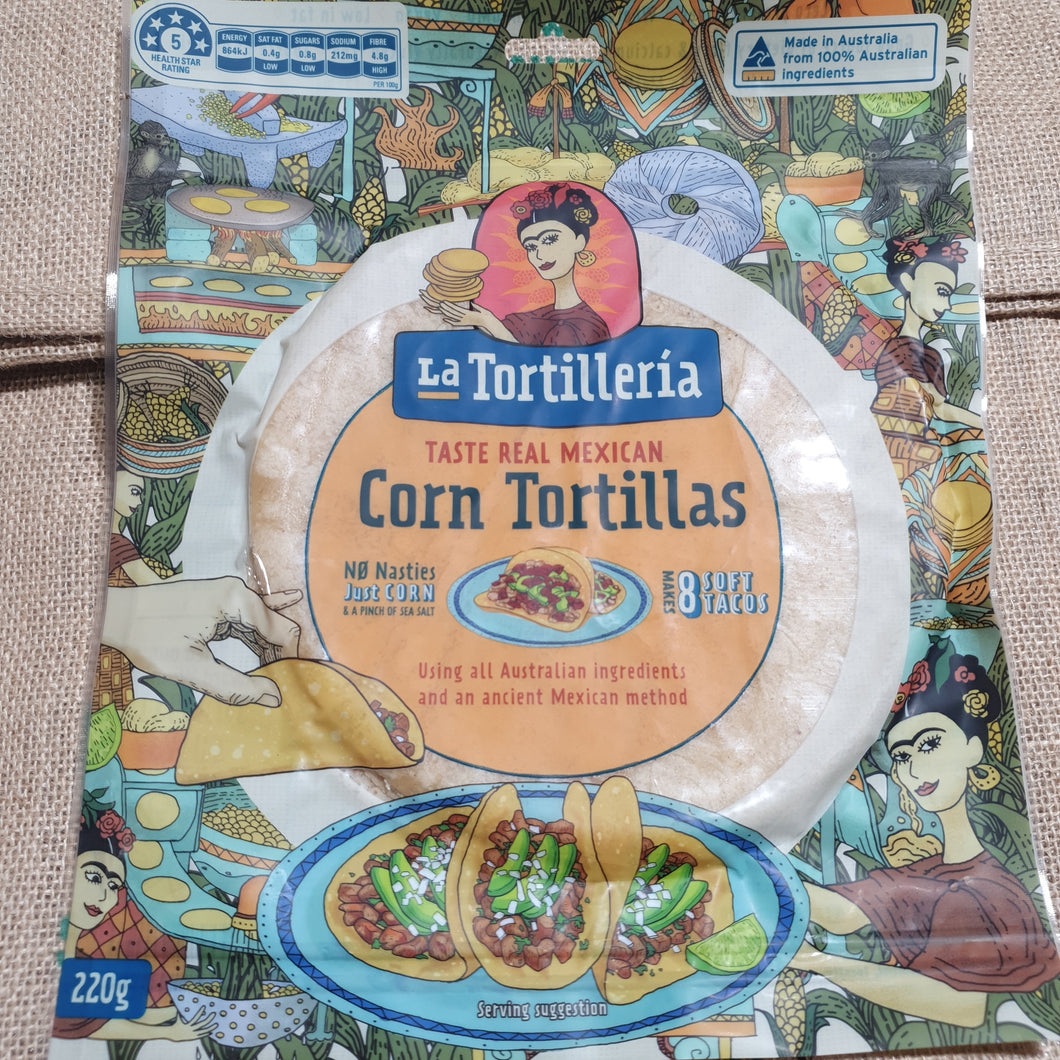 Tortillas - Corn Mexican 8 pack 220g
