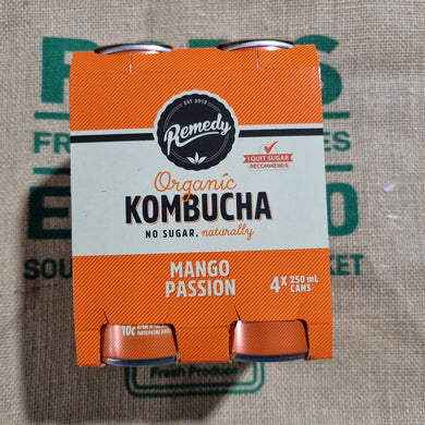 KOMBUCHA - MANGO PASSION 4 PACK