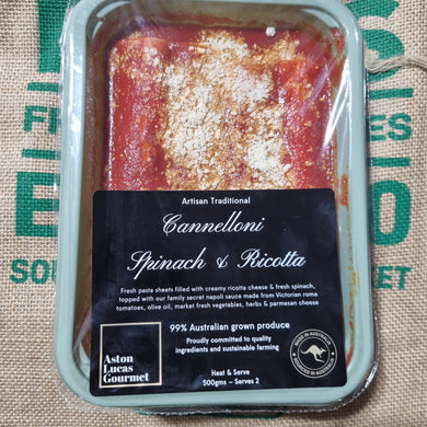 Cannelloni- Spinach and Ricotta 500g SMALL