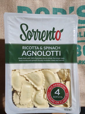 Pasta- Ricotta & Spinach Agnolotti 600g