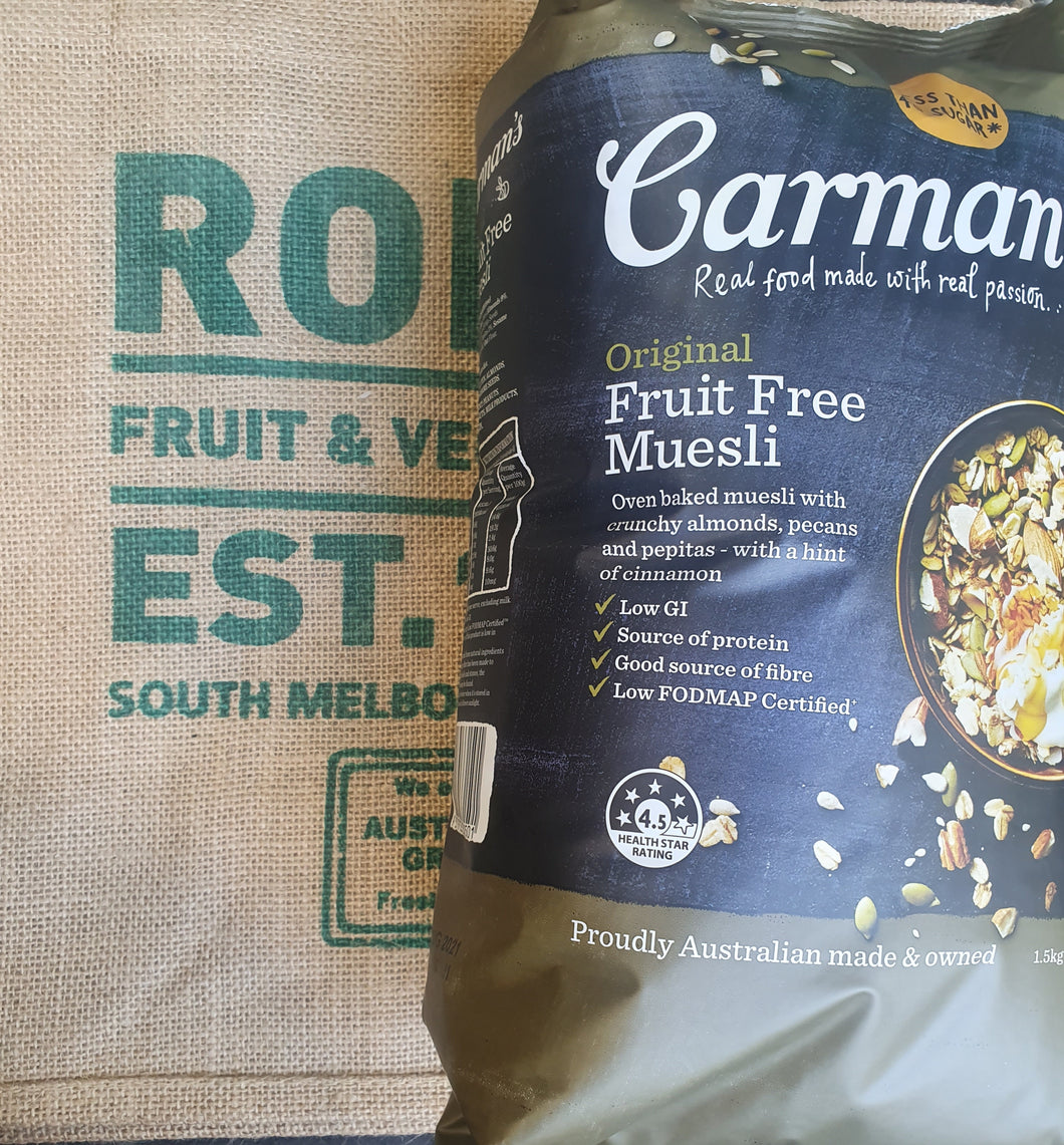 Carman's - Muesli original Fruit Free 1.2kg