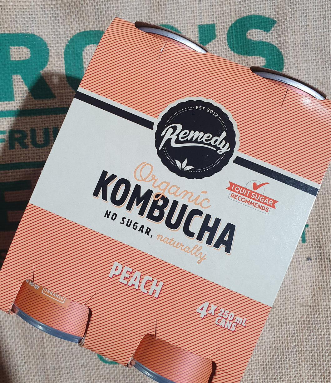 KOMBUCHA-PEACH 4PACK