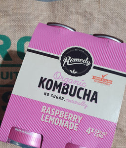 KOMBUCHA- 4PACK Raspberry Lemonade