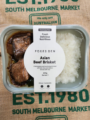 Foxes Den- Asian Beef Brisket (400g) Ready to serve