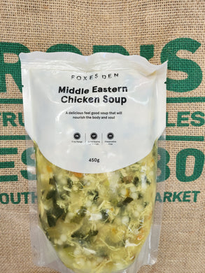Soup- Middle Eastern Chicken ( Fox Den) 450g Hand Made